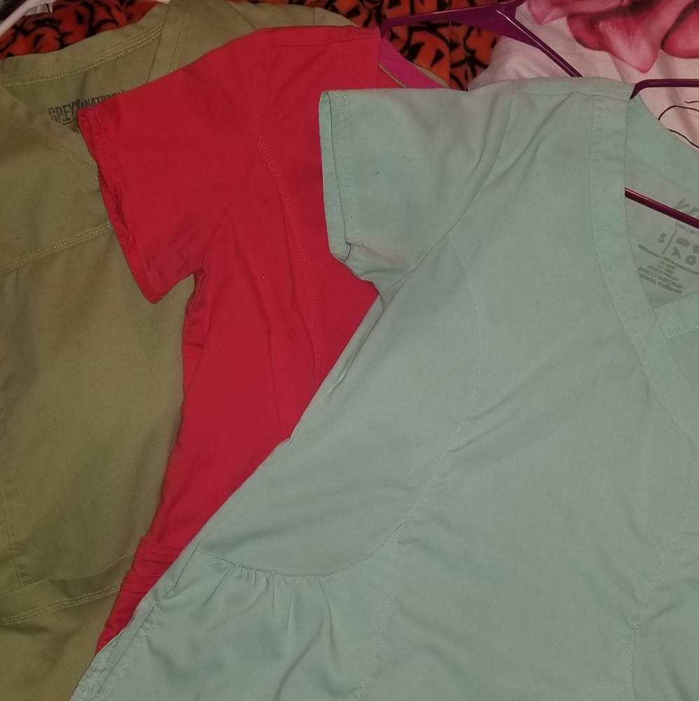 Small Scrubs Tops- Lot of 3